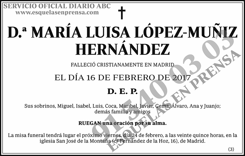 María Luisa López-Muñiz Hernández